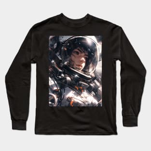 Female astronaut is in trouble Long Sleeve T-Shirt